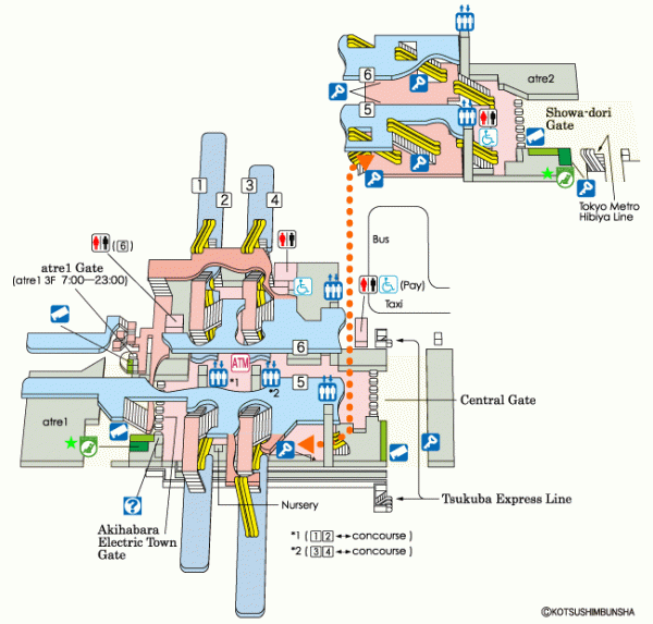 Akihabara Station map