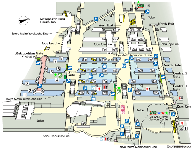 Ikebukuro Station map