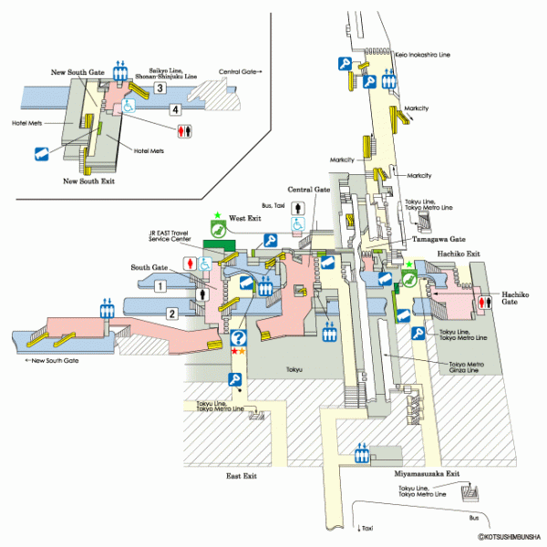 Shibuya Station map