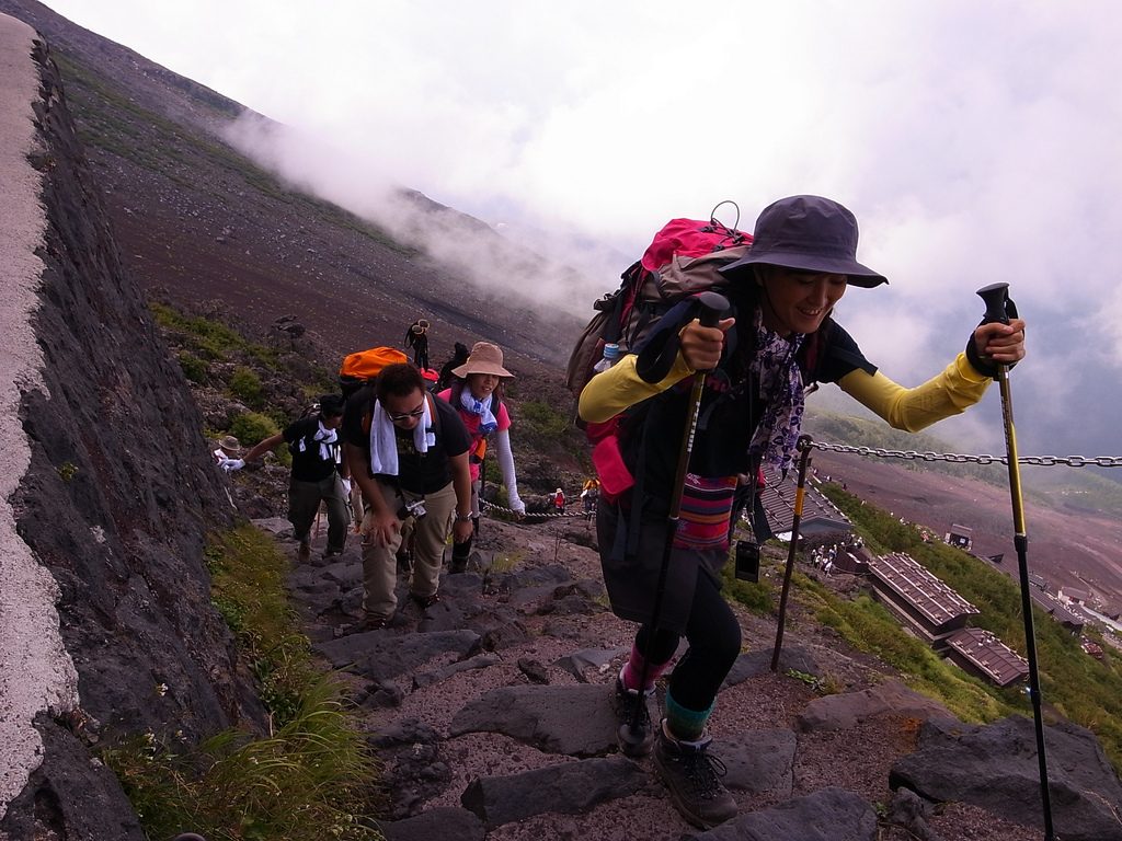 Climbing Mt Fuji