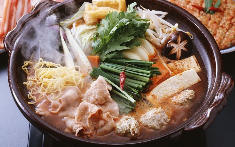 Chanko-nabe breaksfast for sumo wrestlers