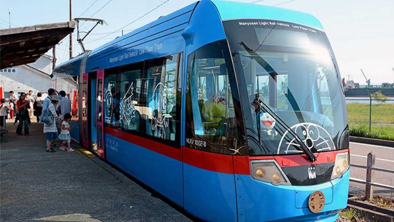 Doraemon street car train