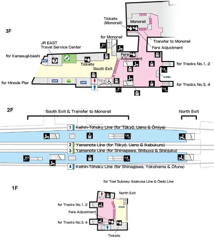 Hamamatsucho station map