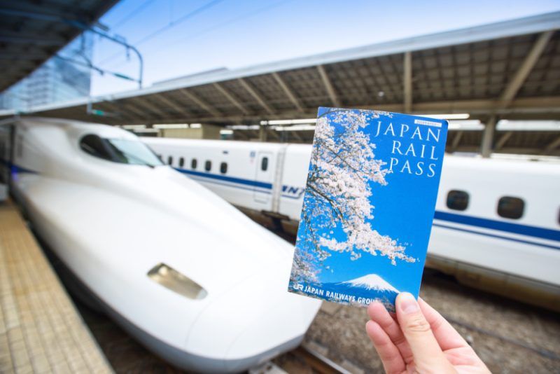 Japan Rail Pass with shinkansen train