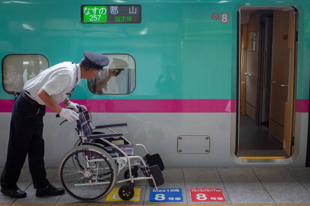 How to ride trains with a wheelchair in Japan