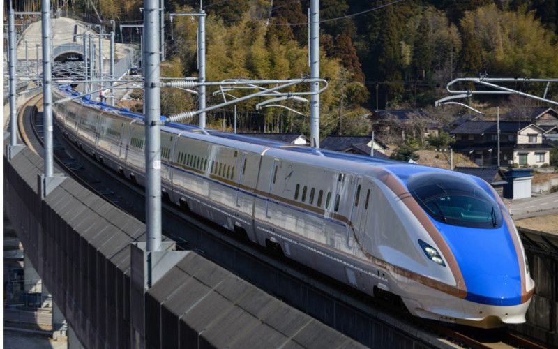 Kagayaki Train in the Hokuriku Shinkansen Line