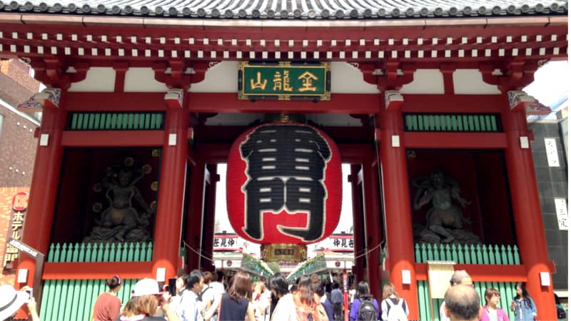 Porte Kaminarimon, temple Sensoji