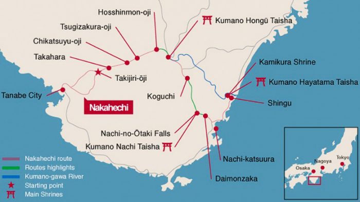 Kumano Kodo map