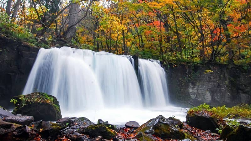 lake towada oirase stream