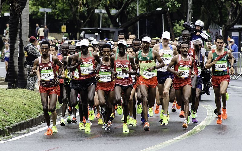 Athletes competing in Marathon