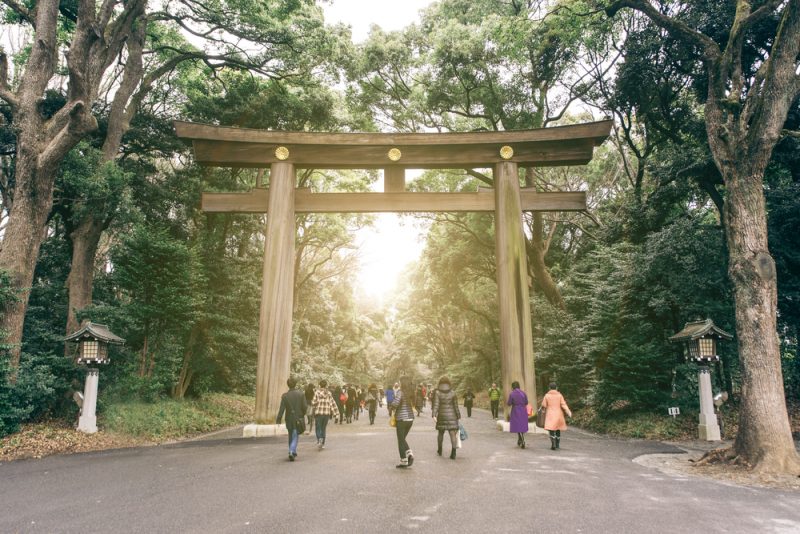 Entrée du sanctuaire Meiji Jingu