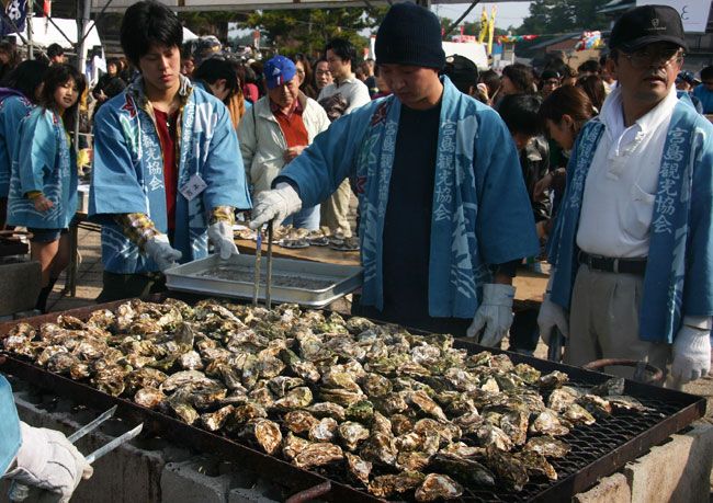 Miyajima oyster festival