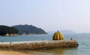 pumpkin is the symbol of Naoshima island