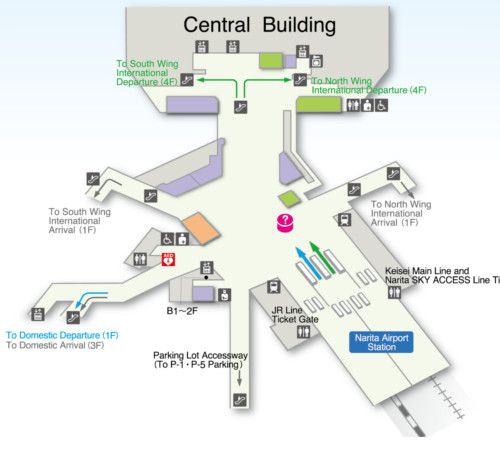 Narita Airport Terminal 1 Map