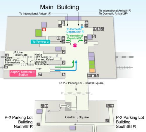 Narita Airport Terminal 2 Map