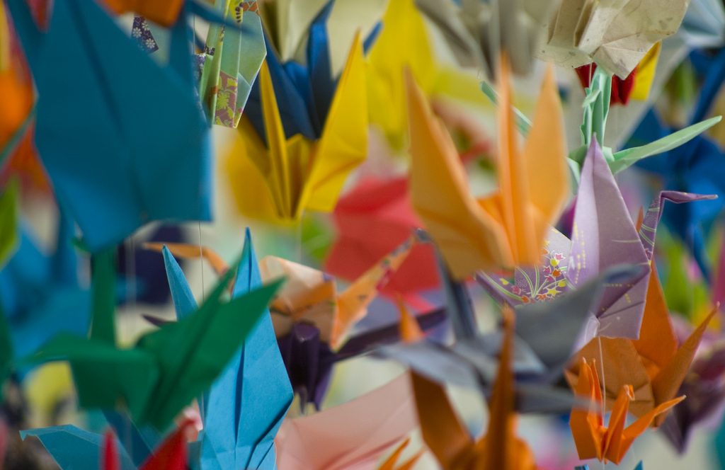 Origami cranes 