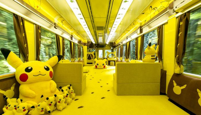 Pikachu themed train