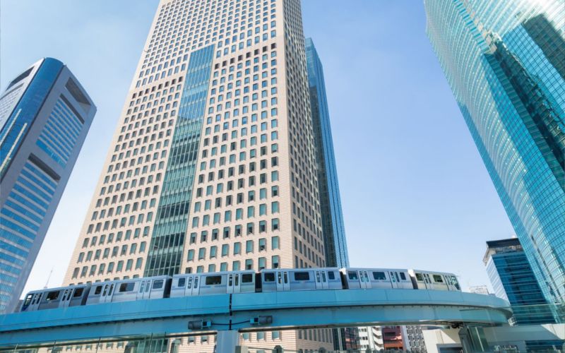 shiodome skyscrapers