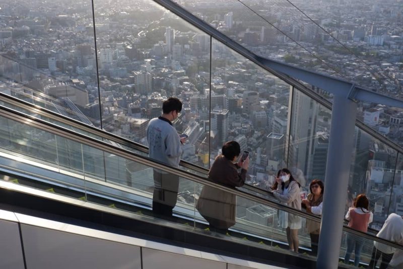 Sky Gallery in Shibuya Sky, Tokyo.