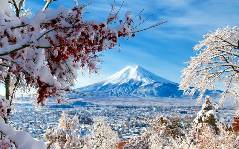 Schneesaison in Japan