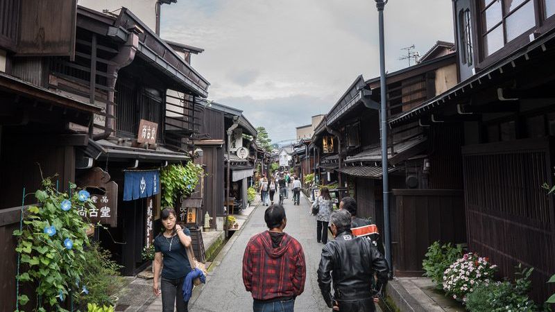 Downtown Takayama is a great place for walk among historical houses