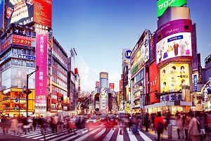 Shibuya crossing in Tokyo