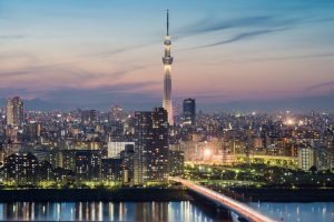 Tokyo skytree skyline