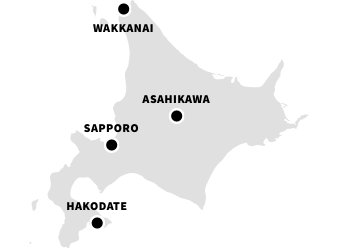 Hokkaido map